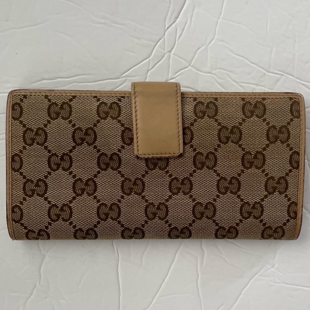 💯 Gucci | Signature Monogram Long Wallet - Picture 5 of 14